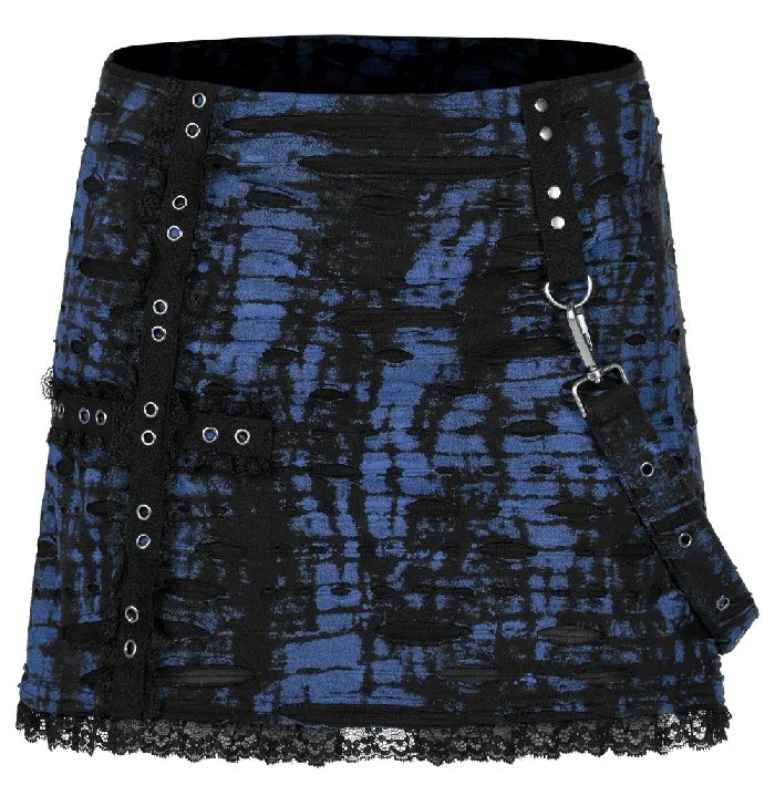 Grunge Distressed Texture Skirt with Cutouts EVEs SECRETS Male Sex Toys