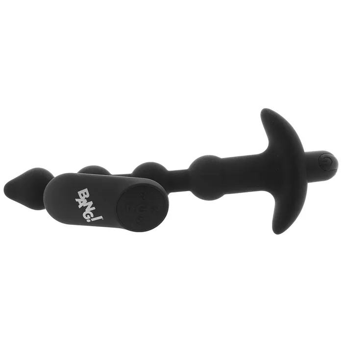 XR Brands Bang Vibrating Anal Beads in Black Anal XR Brands Bang Vibrating Anal Beads in Black Anal