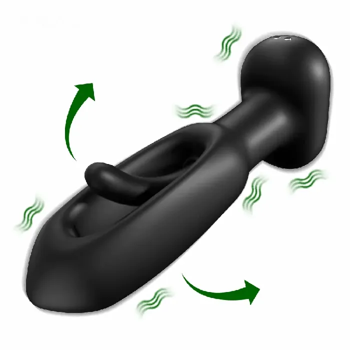 Anal propinkup APP Control Butt Plug 9 Tapping 9 Vibrating Anal Plug Pointed Design Anal Vibrator Prostate Massager