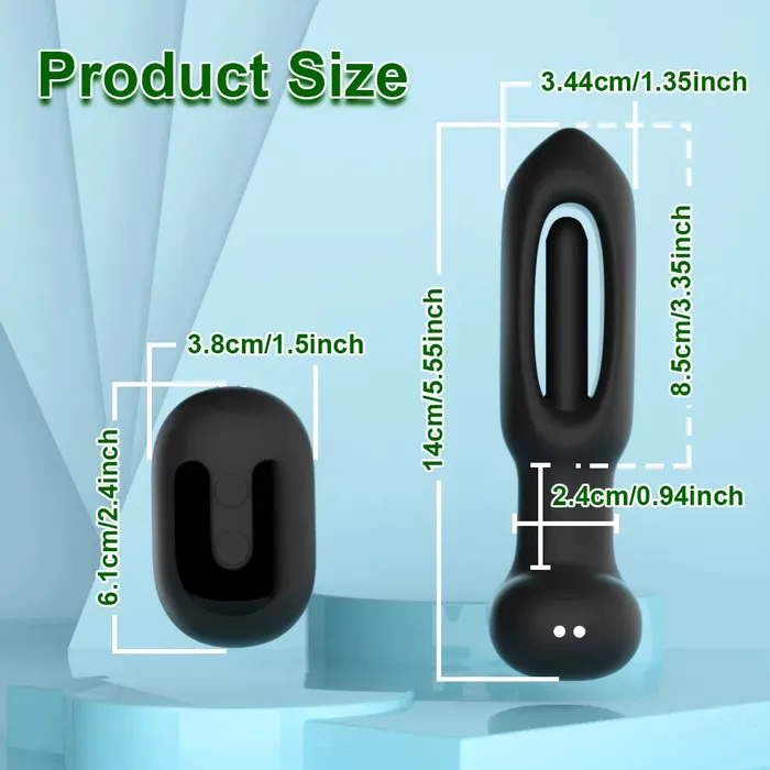 Anal propinkup APP Control Butt Plug 9 Tapping 9 Vibrating Anal Plug Pointed Design Anal Vibrator Prostate Massager