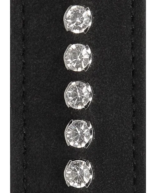 Anal Shots America LLC Shots Ouch Diamond Studded Collar Wleash Black