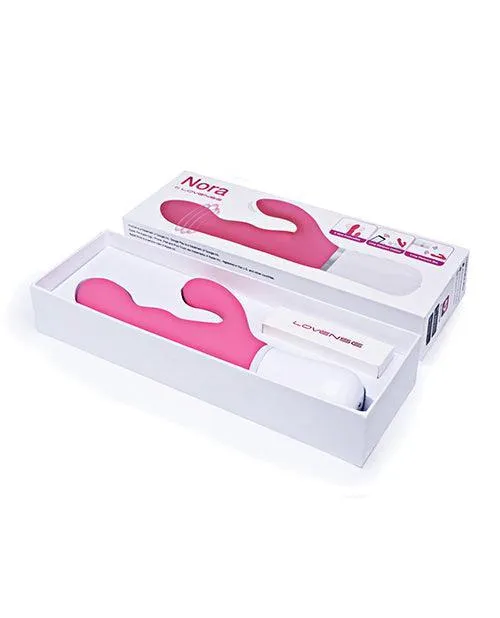 Hytto Pte Ltd Vibrators Lovense Nora Rotating Head Rabbit Pink
