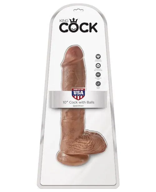 Pipedream Products Dildos King Cock 10 Cock Wballs