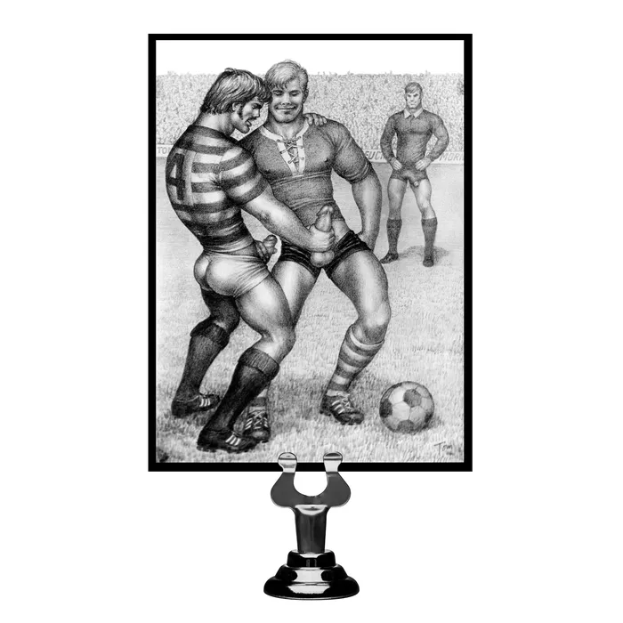Tom of Finland Silicone Cock Ring with 3 Weighted Balls Tom of Finland Male Sex Toys