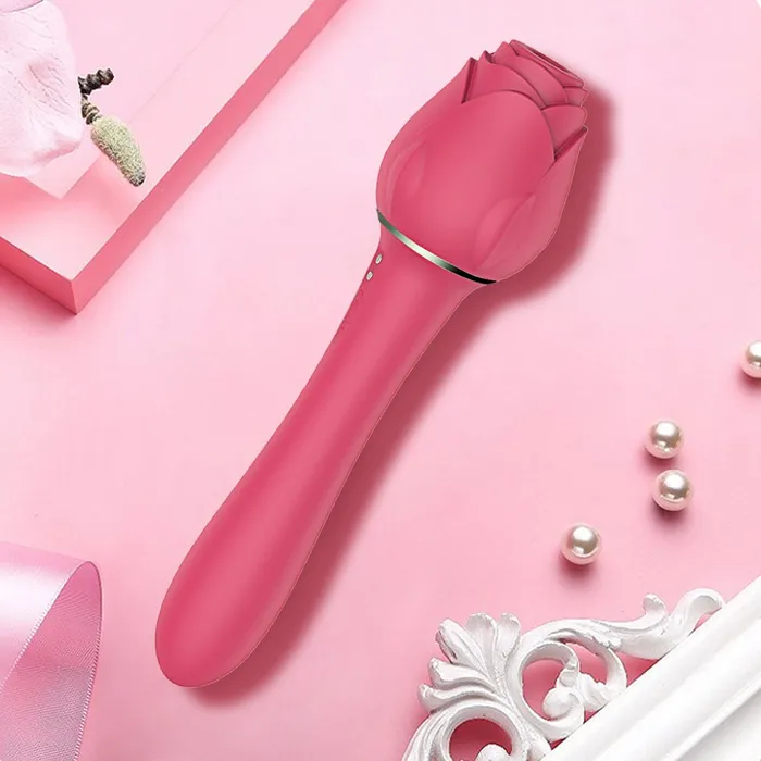Earlypeach Female Sex Toys Rose Sucking Dildo Vibrator For Nipple Clitoral Stimulation
