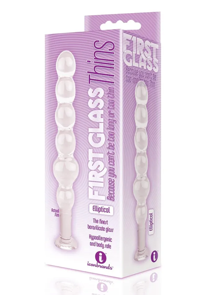First Glass Thins Elliptical Glass Plug THE 9S Anal First Glass Thins Elliptical Glass Plug THE 9S Anal