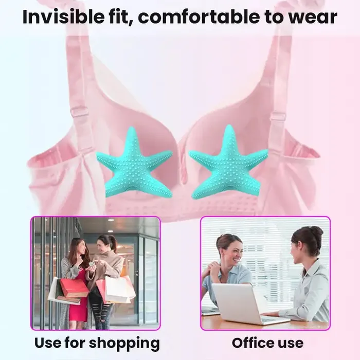Remote Control Wearable Starfish Clitoral Breast Vibrator Inyarose Female Sex Toys