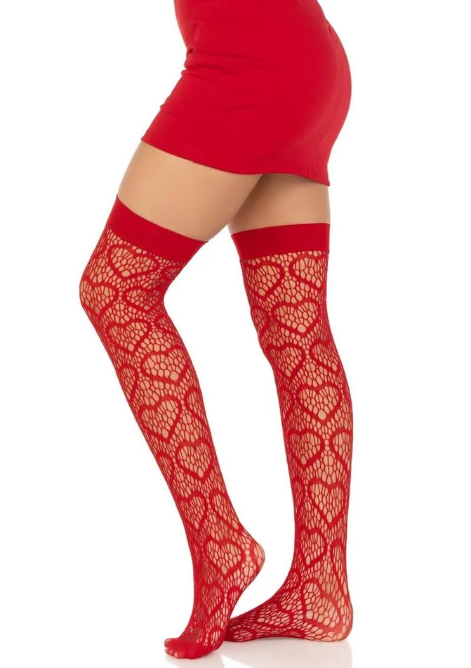 Leg Avenue Anal Leg Avenue Heart Net Thigh Highs
