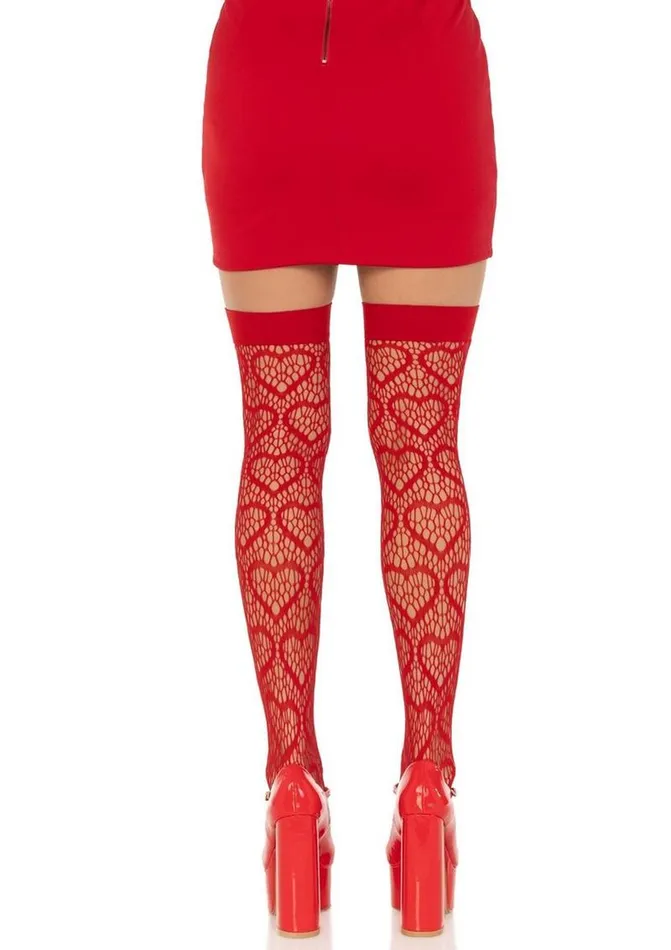 Leg Avenue Anal Leg Avenue Heart Net Thigh Highs