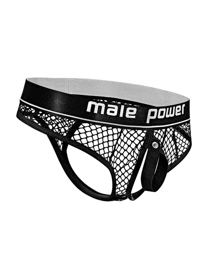 Male Power Male Sex Toys Cock Pit Net Cock Ring Thong S M Black Male Power Male Sex Toys Cock Pit Net Cock Ring Thong S M Black